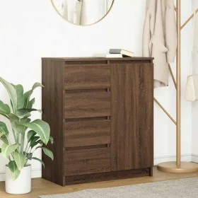 Aparador con cajones roble marrón 71x35x84 cm madera ingeniería by , Sideboards - Ref: Foro24-861586, Price: 108,19 €, Discou...
