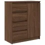 Aparador con cajones roble marrón 71x35x84 cm madera ingeniería by , Sideboards - Ref: Foro24-861586, Price: 108,19 €, Discou...