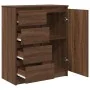 Aparador con cajones roble marrón 71x35x84 cm madera ingeniería by , Sideboards - Ref: Foro24-861586, Price: 108,19 €, Discou...