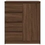 Aparador con cajones roble marrón 71x35x84 cm madera ingeniería by , Sideboards - Ref: Foro24-861586, Price: 108,19 €, Discou...