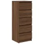 Aparador con cajones roble marrón 37,5x35x99 cm de , Aparadores - Ref: Foro24-861766, Precio: 93,84 €, Descuento: %