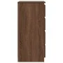 Aparador con cajones roble marrón 37,5x35x99 cm de , Aparadores - Ref: Foro24-861766, Precio: 93,84 €, Descuento: %