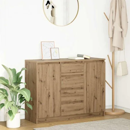 Aparador con cajones roble artesanal 100,5x35x76 cm by , Sideboards - Ref: Foro24-3328452, Price: 136,02 €, Discount: %