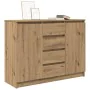 Aparador con cajones roble artesanal 100,5x35x76 cm by , Sideboards - Ref: Foro24-3328452, Price: 136,02 €, Discount: %