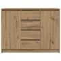 Aparador con cajones roble artesanal 100,5x35x76 cm by , Sideboards - Ref: Foro24-3328452, Price: 136,02 €, Discount: %