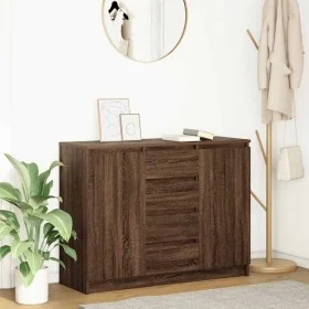 Aparador con cajones roble marrón 100,5x35x76 cm by , Sideboards - Ref: Foro24-3328450, Price: 141,47 €, Discount: %