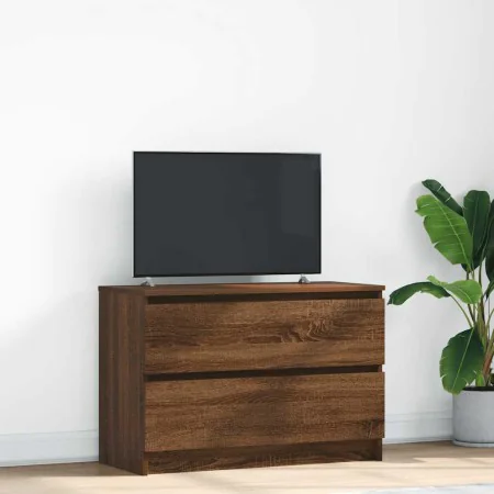 Mueble de TV marrón roble 80x35x54 cm madera de ingeniería by , TV Furniture - Ref: Foro24-861793, Price: 76,92 €, Discount: %