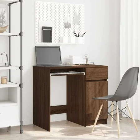 Escritorio roble marrón 86x49x76 cm madera de ingeniería de , Escritorios - Ref: Foro24-861829, Precio: 97,90 €, Descuento: %
