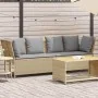 Sofá de jardín con cojines ratán sintético beige by , Outdoor sofas - Ref: Foro24-4104126, Price: 312,91 €, Discount: %