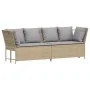 Sofá de jardín con cojines ratán sintético beige by , Outdoor sofas - Ref: Foro24-4104126, Price: 312,91 €, Discount: %