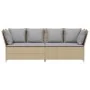 Sofá de jardín con cojines ratán sintético beige by , Outdoor sofas - Ref: Foro24-4104126, Price: 312,91 €, Discount: %