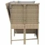 Sofá de jardín con cojines ratán sintético beige by , Outdoor sofas - Ref: Foro24-4104126, Price: 312,91 €, Discount: %