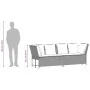Sofá de jardín con cojines ratán sintético beige by , Outdoor sofas - Ref: Foro24-4104126, Price: 312,91 €, Discount: %