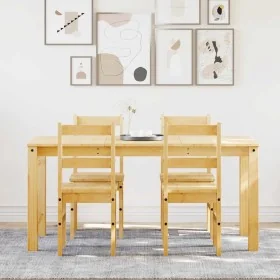 Juego de comedor Panama 5 pzas madera maciza de pino von , Möbelsets für Küchen und Esszimmer - Ref: Foro24-3345179, Preis: 3...