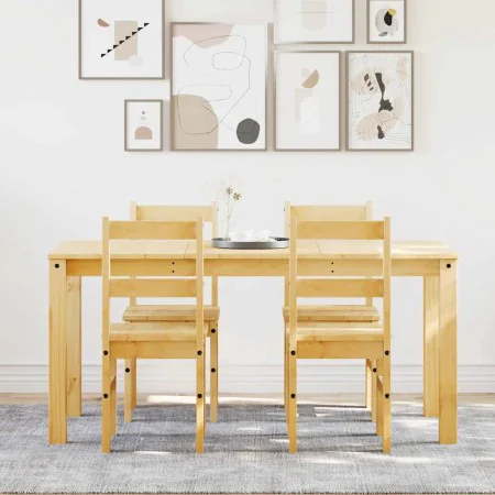 Juego de comedor Panama 5 pzas madera maciza de pino de , muebles para cocinas y comedores - Ref: Foro24-3345179, Precio: 360...