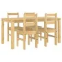 Juego de comedor Panama 5 pzas madera maciza de pino de , muebles para cocinas y comedores - Ref: Foro24-3345179, Precio: 360...