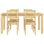 Juego de comedor Panama 5 pzas madera maciza de pino de , muebles para cocinas y comedores - Ref: Foro24-3345179, Precio: 360...