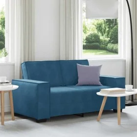 Sofá de 2 plazas terciopelo azul 120 cm by , Sofas - Ref: Foro24-4105019, Price: 221,91 €, Discount: %