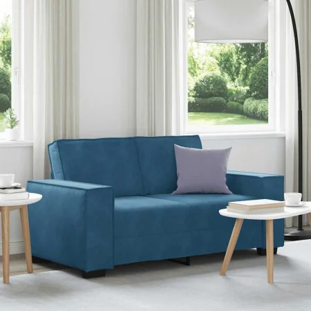 Sofá de 2 plazas terciopelo azul 120 cm de , Sofás - Ref: Foro24-4105019, Precio: 223,78 €, Descuento: %