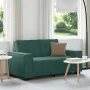 Sofá de 2 plazas de terciopelo verde oscuro 120 cm by , Sofas - Ref: Foro24-4105012, Price: 206,89 €, Discount: %