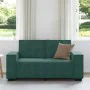 Sofá de 2 plazas de terciopelo verde oscuro 120 cm by , Sofas - Ref: Foro24-4105012, Price: 206,89 €, Discount: %