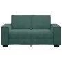 Sofá de 2 plazas de terciopelo verde oscuro 120 cm by , Sofas - Ref: Foro24-4105012, Price: 206,89 €, Discount: %
