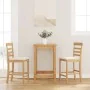 Taburetes de bar con cojines 2 uds madera maciza natural caucho von , Küchenhocker - Ref: Foro24-4102539, Preis: 119,94 €, Ra...