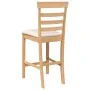 Taburetes de bar con cojines 2 uds madera maciza natural caucho von , Küchenhocker - Ref: Foro24-4102539, Preis: 119,94 €, Ra...