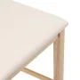 Taburetes de bar con cojines 2 uds madera maciza natural caucho von , Küchenhocker - Ref: Foro24-4102539, Preis: 119,94 €, Ra...