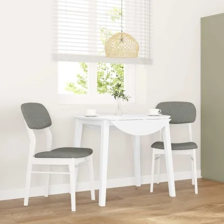 Sillas de comedor con cojines 2uds madera maciza blanco caucho von , Essstühle - Ref: Foro24-4102526, Preis: 154,29 €, Rabatt: %