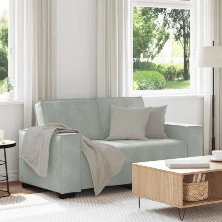 Sofá de 2 plazas de terciopelo gris claro 120 cm de , Sofás - Ref: Foro24-4105010, Precio: 209,69 €, Descuento: %