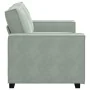 Sofá de 2 plazas de terciopelo gris claro 120 cm de , Sofás - Ref: Foro24-4105010, Precio: 209,69 €, Descuento: %