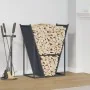 Leñero antracita 69,5x35x81 cm Acero laminado en frío by , Firewood bags and holders - Ref: Foro24-864179, Price: 68,20 €, Di...