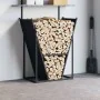 Leñero antracita 69,5x35x81 cm Acero laminado en frío by , Firewood bags and holders - Ref: Foro24-864179, Price: 68,20 €, Di...