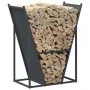 Leñero antracita 69,5x35x81 cm Acero laminado en frío by , Firewood bags and holders - Ref: Foro24-864179, Price: 68,20 €, Di...