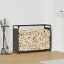 Leñero negro 90x28x65 cm Acero laminado en frío von , Brennholztaschen und -halter - Ref: Foro24-864203, Preis: 59,63 €, Raba...