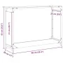 Leñero negro 90x28x65 cm Acero laminado en frío von , Brennholztaschen und -halter - Ref: Foro24-864203, Preis: 59,63 €, Raba...
