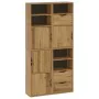 Armarios auxiliares 4 uds "ODDA" 40x24x79 cm Madera maciza pino by , Sideboards - Ref: Foro24-3365350, Price: 212,03 €, Disco...