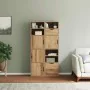 Armarios auxiliares 4 uds "ODDA" 40x24x79 cm Madera maciza pino by , Sideboards - Ref: Foro24-3365350, Price: 212,03 €, Disco...