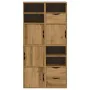 Armarios auxiliares 4 uds "ODDA" 40x24x79 cm Madera maciza pino by , Sideboards - Ref: Foro24-3365350, Price: 212,03 €, Disco...