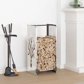 Leñero 40x30x80 cm acero inoxidable by , Firewood bags and holders - Ref: Foro24-864229, Price: 66,82 €, Discount: %