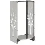 Leñero 40x30x80 cm acero inoxidable by , Firewood bags and holders - Ref: Foro24-864229, Price: 66,82 €, Discount: %