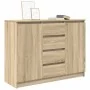 Aparador con cajones roble Sonoma 100,5x35x76 cm by , Sideboards - Ref: Foro24-3328446, Price: 138,16 €, Discount: %