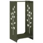 Leñero verde oliva 40x30x80 cm Acero laminado en frío von , Brennholztaschen und -halter - Ref: Foro24-864222, Preis: 57,72 €...