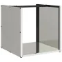 Leñero de acero inoxidable 40x40x40 cm by , Firewood bags and holders - Ref: Foro24-864241, Price: 56,25 €, Discount: %