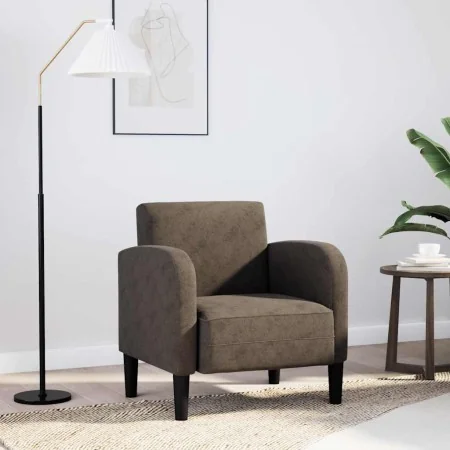 Sillón con reposabrazos gris oscuro 54 cm cuero sintética by , Armchairs - Ref: Foro24-4100535, Price: 128,53 €, Discount: %