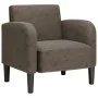 Sillón con reposabrazos gris oscuro 54 cm cuero sintética by , Armchairs - Ref: Foro24-4100535, Price: 128,53 €, Discount: %