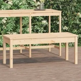 Solid pine wood garden bench 109x44x45 cm by vidaXL, garden benches - Ref: Foro24-824004, Price: 57,08 €, Discount: %