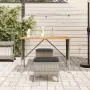 Mesa de jardín superficie de madera ratán PE gris 105x75x72 cm by , Garden tables - Ref: Foro24-4104139, Price: 129,05 €, Dis...