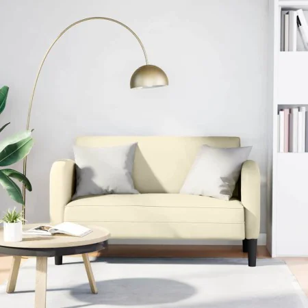 Sofá Loveseat color crema 110 cm cuero sintética by , Sofas - Ref: Foro24-4100537, Price: 173,03 €, Discount: %